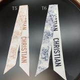 Striped Silk Scarf Female Imitation Silk Long Scarf Small Scarf Decoration Wild Tie Bag