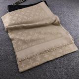 Women Scarf New Fashion Brand Womens Scarf Scarves Design Scarf Women High Quality Letter Pattern Design Scarf for Women and Men Coffee Valentines Gift