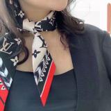 New Autumn And Winter Fashion Printing Warm Decorative Silk Scarf Fashion Casual Streamer Ladies Headband High Quality Bag Silk Scarf Accessories Bow Tie Silk Scarf