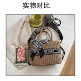 Straw Bag Shoulder Bag Messenger Bag Handbag Summer Bag Beach Bag Seaside Bag Large-capacity Bag