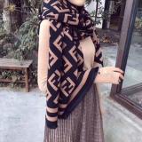 New Cashmere Scarf Thickened Warm Long Shawl Bib Brand Scarf Female