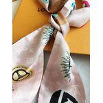 Women's Badge Printing Small Ribbon Hair Band Scarf
