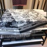 Retro Embroidery Scarf Fashion Printing Double-sided Printing Scarf Imitation Cashmere Warm
