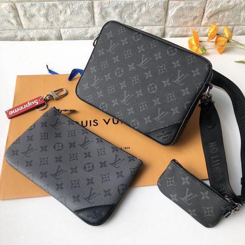 New Pochette Trio Men's Three-in-one Large Capacity Messenger Bag Fashionable High-quality