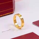 Love Ring Eternity 18k Rose Gold Ring Titanium Steel Fashion Diamond Couple Ring