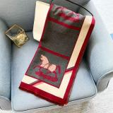 Autumn And Winter Korean Style Warm Cashmere Scarf Women's All-match Dual-purpose Thickened