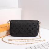 Woman Fashion Small Felicie Handbags Golden Chain Handbags Shoulder Bag 3 PCS Set