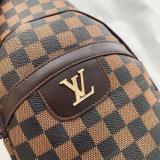 Women Men Monogram Sling Black Cloth Bags Belt Bag Hip Chest Pouch Bags Phone Purse