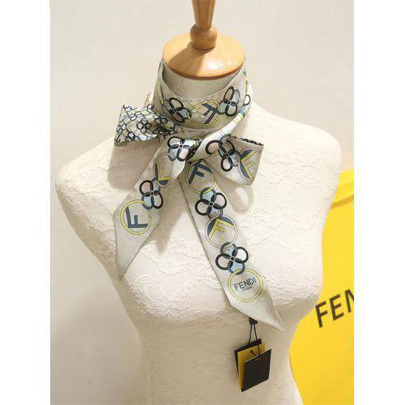 Women's Letter Printing Small Ribbon Headband Scarf