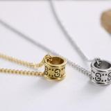 New Letter Bead Pendant Necklace Fashion Trend Street Hip Hop Necklace