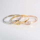 18k Gold Plated Cuff Bangle Bracelet