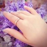 Titanium Steel Letter Rose Gold Ring