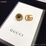 New Hot Sale Flower Letter Asymmetric Earrings Simple Fashion Luxury Designer Jewelry Women Earrings