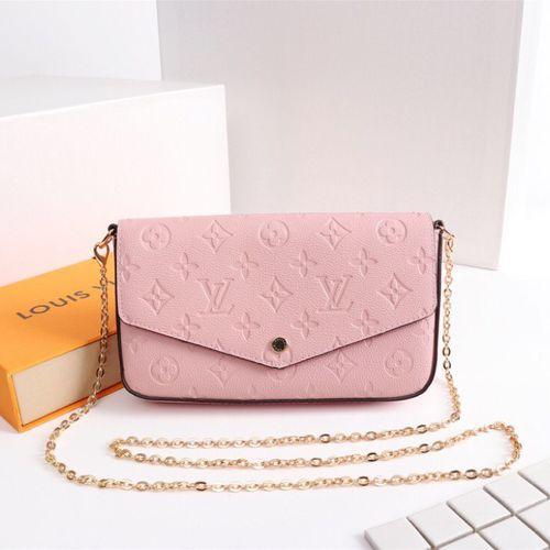 Woman Fashion Small Felicie Handbags Golden Chain Handbags Shoulder Bag 3 PCS Set