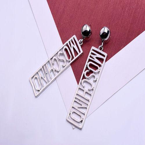 Fashion Letter Earrings Letter Metal Long Stud Earrings for Valentine's Day Gift