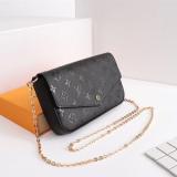 Woman Fashion Small Felicie Handbags Golden Chain Handbags Shoulder Bag 3 PCS Set