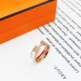 Classic Style Vintage Design Letter H Colorful Ring 14k Gold Woman