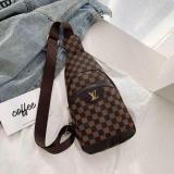 Women Men Monogram Sling Black Cloth Bags Belt Bag Hip Chest Pouch Bags Phone Purse