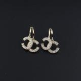 Zircon earrings short earrings letters earrings female hot sale temperament well matched earrings