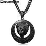 Men's Jewelry Lion Head Knot Gold/Silver Stainless Steel Pendant Necklace Chain