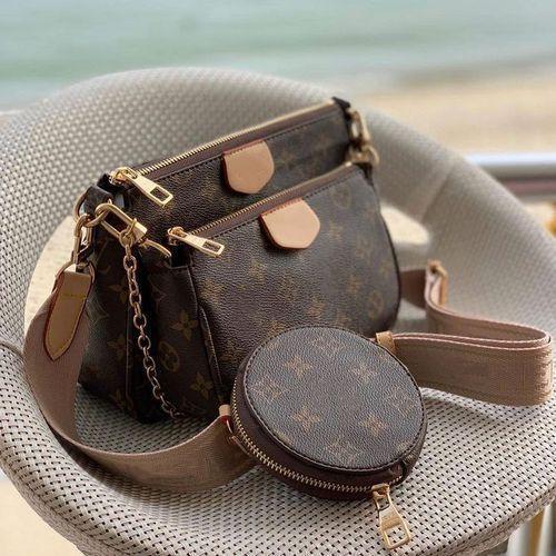 Top Quality Brand Designer 3 Pieces/set Favorite Multi Pochette Accessories Handbag Purse Genuine
