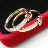 Titanium Steel Letter Rose Gold Ring