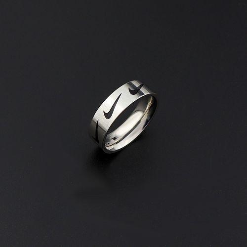 New Street Fashion Hip Hop Ring Trend Cool Boy Girl Ring Hip-hop Ring Simple Print Hook