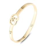 18k Gold Plated Cuff Bangle Bracelet