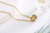 New Letter Bead Pendant Necklace Fashion Trend Street Hip Hop Necklace