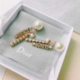 New Brass Swarovski Diamond Pearl Earrings Temperament Celebrity Two Wear Earrings