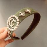 Vintage Style Diamond-studded Wide-brimmed Ladies Headband