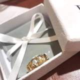 Open Ring Letter Ring Women's Ring Fashion Letter  Brass Material Ring
