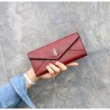 Women's Long Three-fold Multi-function Buckle Multi-card Hand-held Wallet