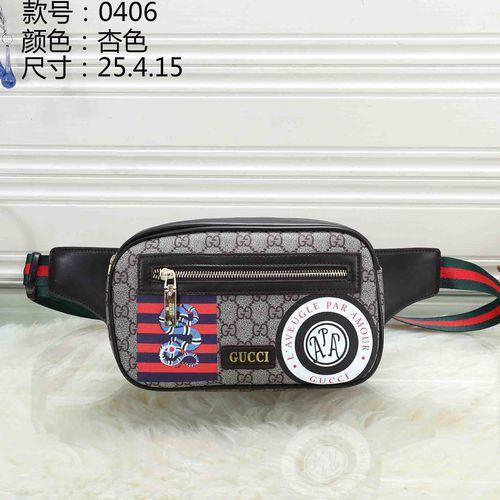 Men's Bag GG Supreme Double G Pattern Waist Bag Chest Bag
