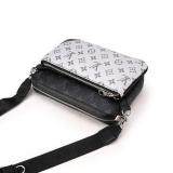 Men Trio Messenger Monogram Eclipse Reverse Gray Shoulder Bag Crossbody Sling Bag