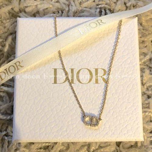 New CD Letter Necklace Simple Full Diamond Chain Fashion Chain Necklace Bracelet Shiny