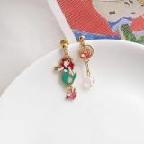 Beautiful fairy princess cute earrings asymmetric earrings ear clips