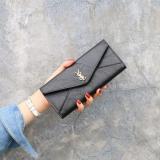 Women's Long Three-fold Multi-function Buckle Multi-card Hand-held Wallet