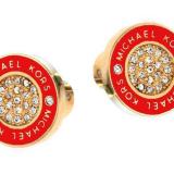 Fashion Elegant Simple Round Letter Earrings Ladies Fashion Accessories Colorful Glazed