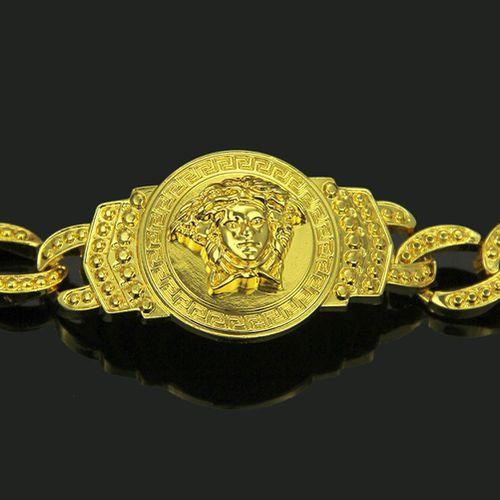 Fashion HIP-HOP Gold Silver Color Bracelet Medusa Head Alloy Bracelet