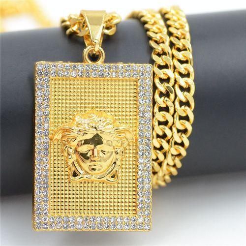 Hip Hop Medusa Avatar Tag Necklace