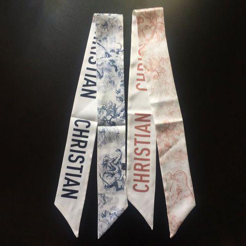 Silk Ink Painting Scarf Fashion Letter Scarf Silk Scarf Long Narrow Small Ribbon Scarf