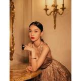 1625 Women's New Fashioned Old Brass Heart Inlaid With A Zircon Tassel Drop Star Pendant Letters