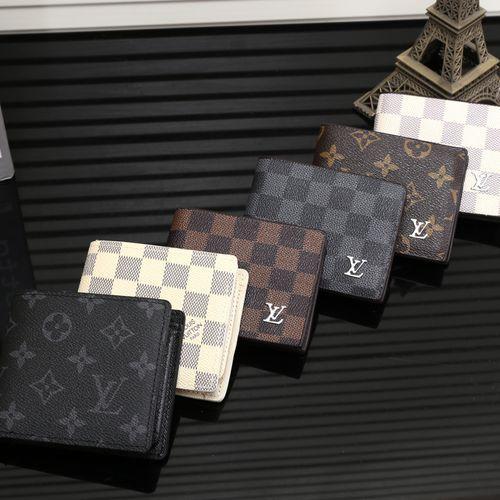 New Retro Wallet Men's Fashion Short Money Personality Folded Wallet