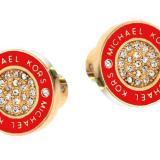 Fashion Elegant Simple Round Letter Earrings Ladies Fashion Accessories Colorful Glazed