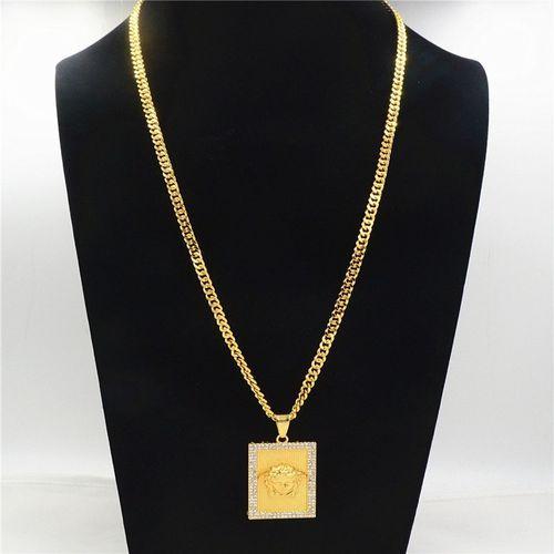 Hip Hop Medusa Avatar Tag Necklace