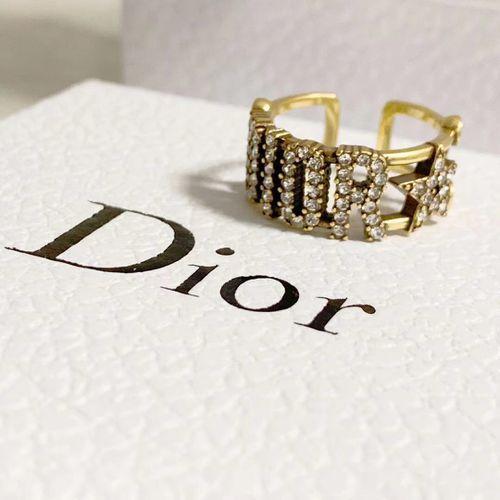 Open Ring Letter Ring Women's Ring Fashion Brass Material Ring