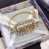 New Letter Crystal Bracelet Fashion Ladies Accessories Vintage High Quality Brass Bracelet