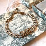 1625 Women's New Fashioned Old Brass Heart Inlaid With A Zircon Tassel Drop Star Pendant Letters