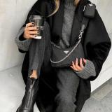 Handbag Solid Color Casual Outdoor Nylon Zipper Fashion One-shoulder Messenger Bag